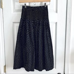 Black & White Polka Dot Summer Skirt